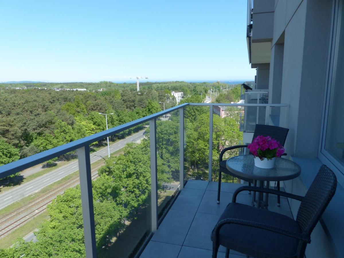 Ferienwohnung Apartament Storczyk Baltica Towers Danzig Exterior foto