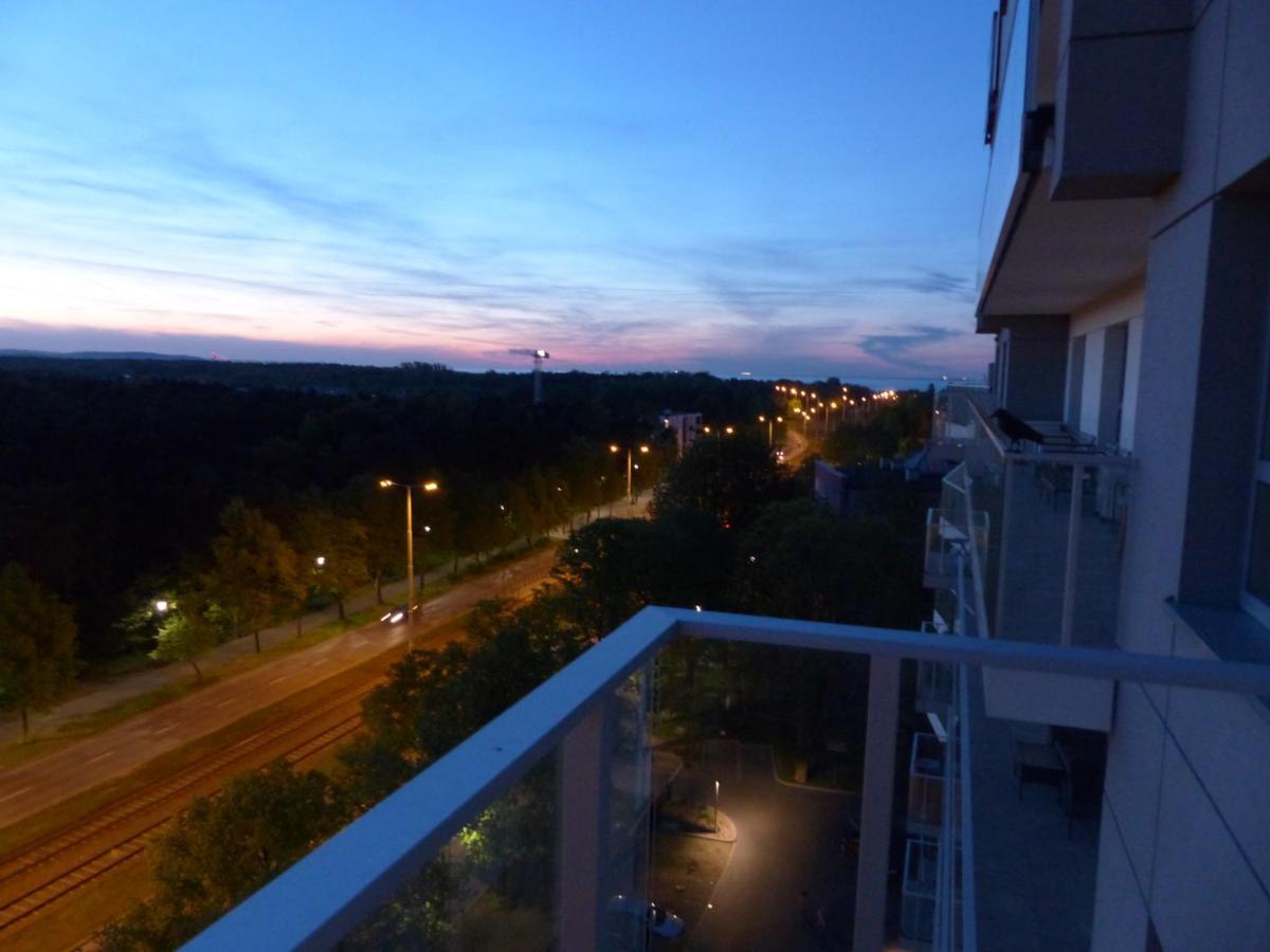 Ferienwohnung Apartament Storczyk Baltica Towers Danzig Exterior foto